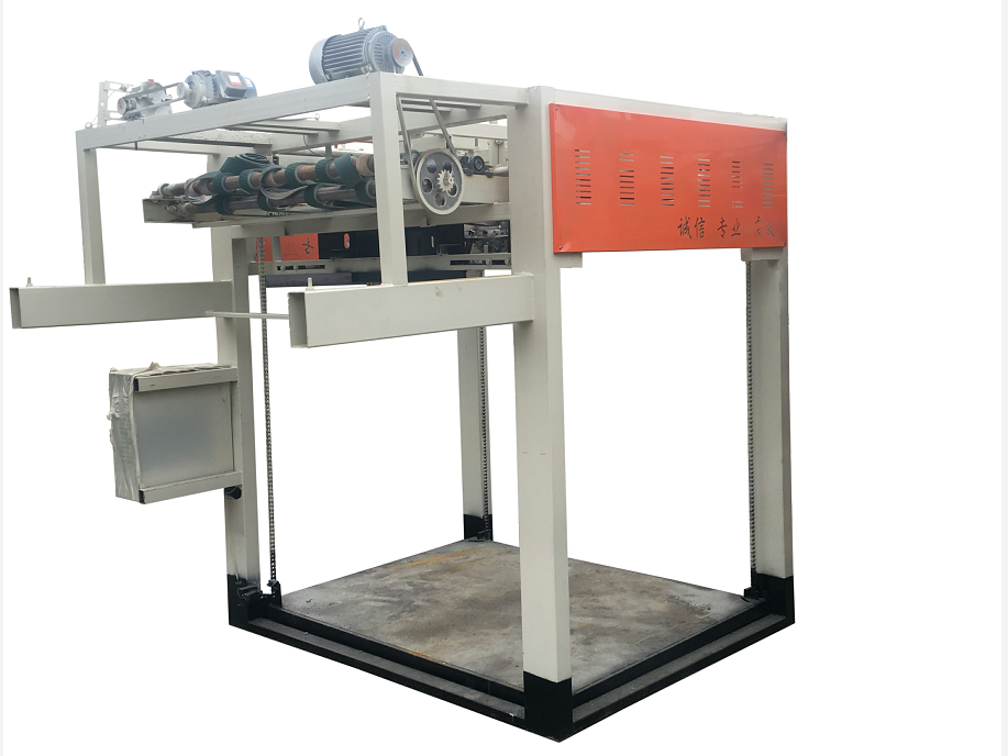 clapper type veneer stacker