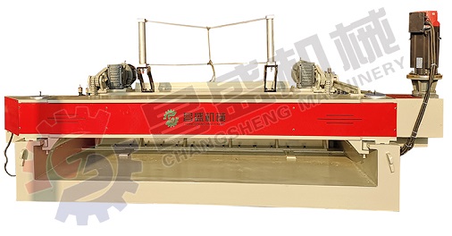 Veneer peeling machine