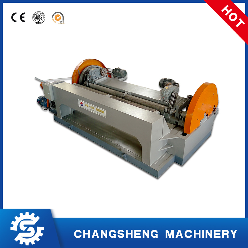 Hydraulic log debarker and large gear rounding machine