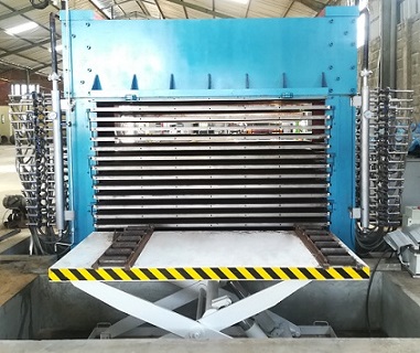 plywood hot press machine