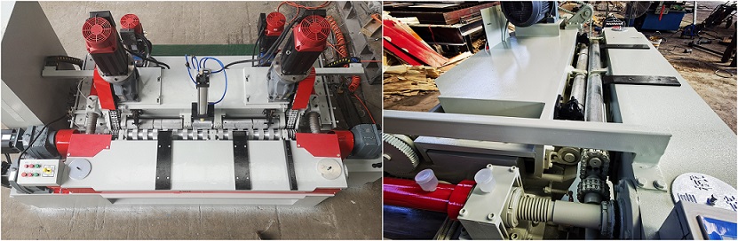 plywood veneer peeling machine