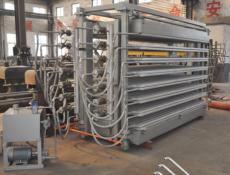 hot press type veneer dryer