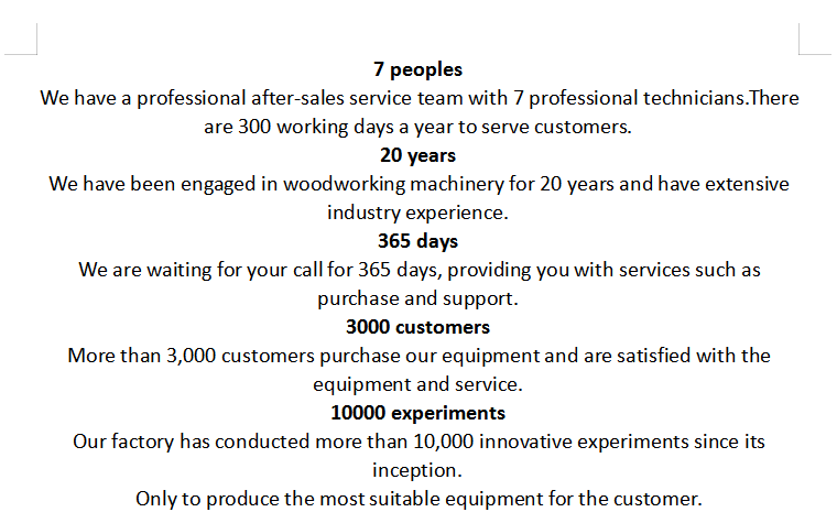 woodworking machinery