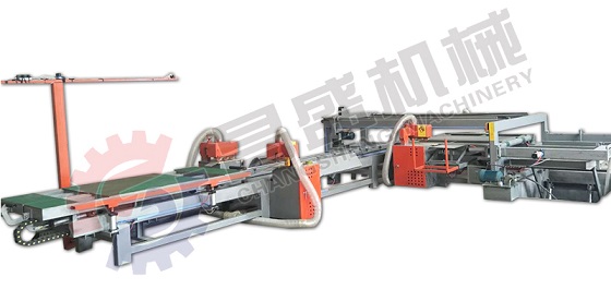 Automatic plywood edge trimming machine