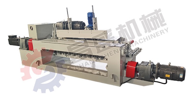 spindleless wood core veneer peeling machine