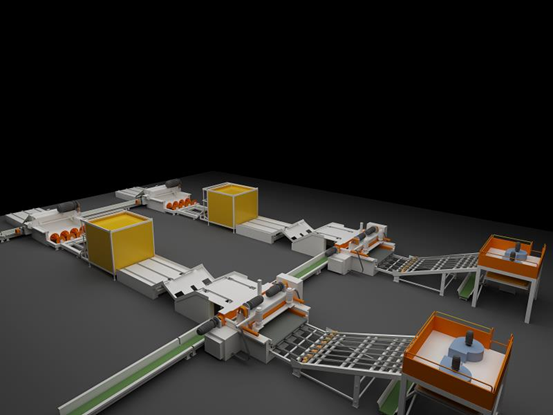 Veneer production line 