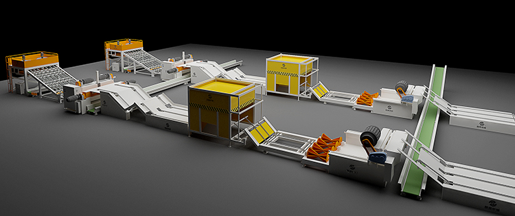 veneer production line