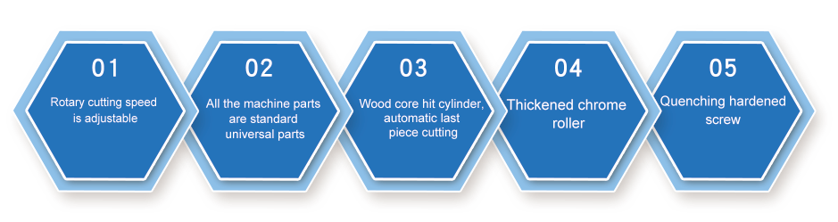 8 feet veneer peeling machine