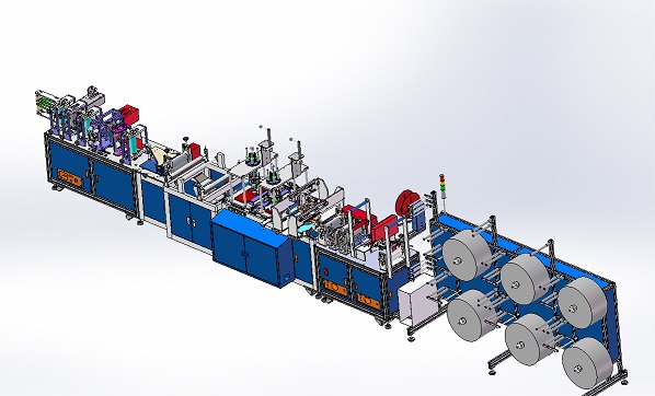 N95 face mask production line