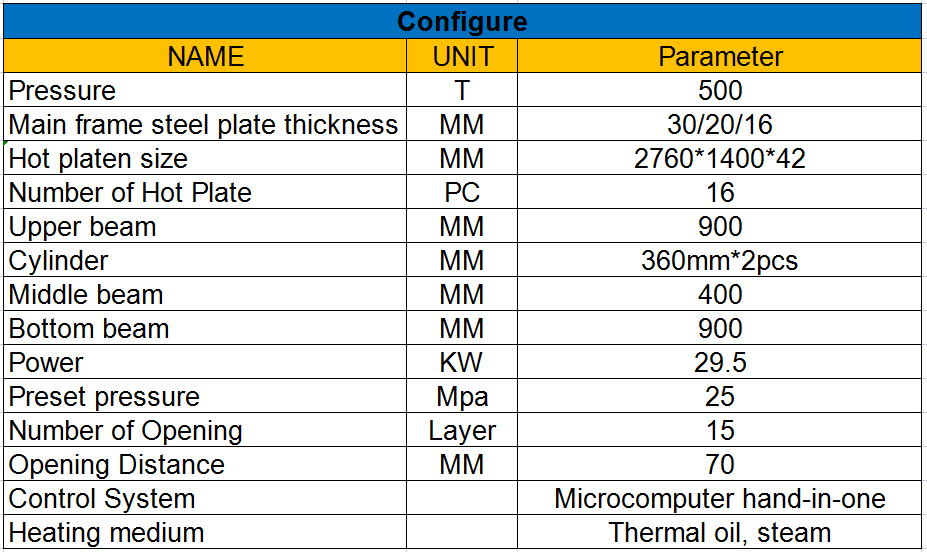 plywood hot press machine